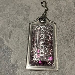 Coach Glitter Hangtag